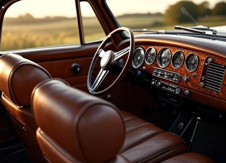 Aston Martin DB5 (1963) Car Interior Luxury and Equipments