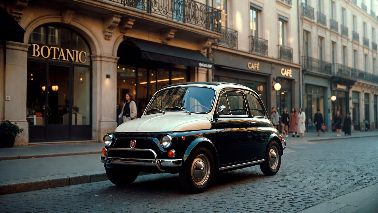 Fiat 500 cultural icon in European urban lifestyle