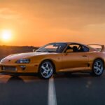 Toyota Supra Mk4 A80 legendary Japanese sports car front view.