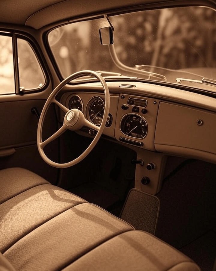 Volkswagen Beetle 1938 exterior design with round shape