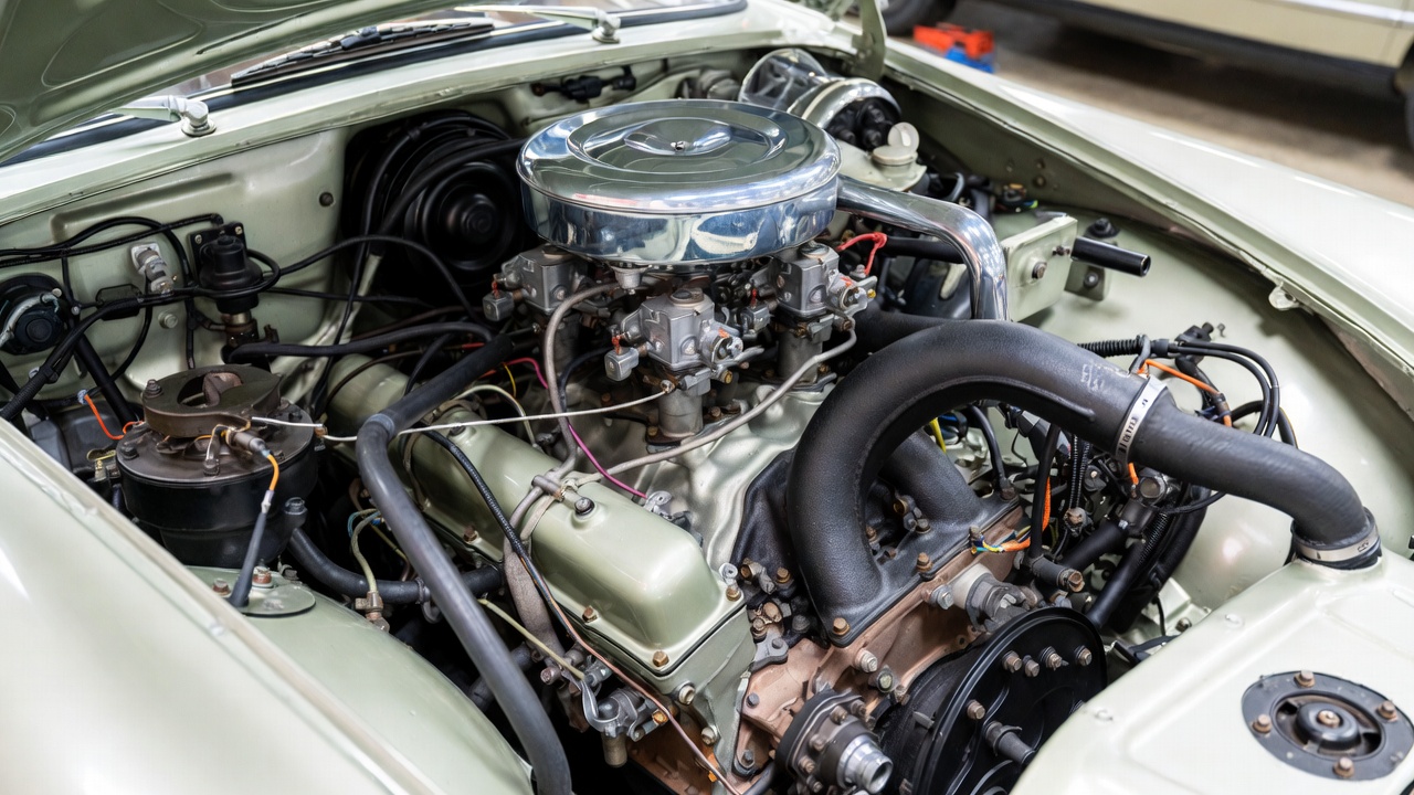 BMW 507 3.2-liter V8 engine delivering classic performance.