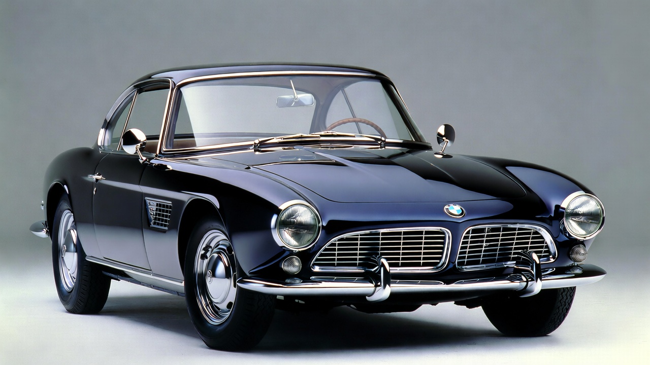 BMW 507 exterior design featuring signature kidney grille and sculpted hood.
