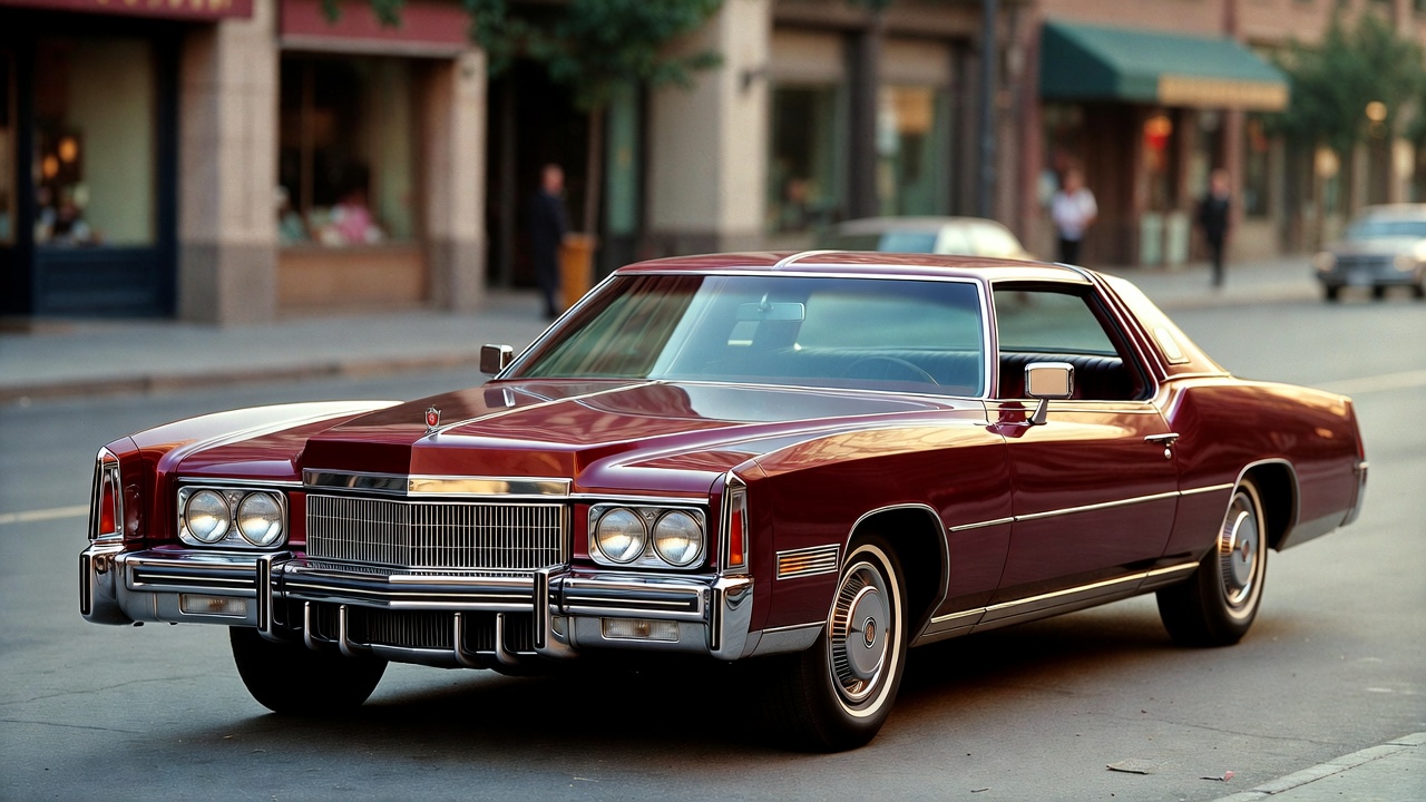 1970s Cadillac Eldorado powered by large V8 engines for luxury cruising