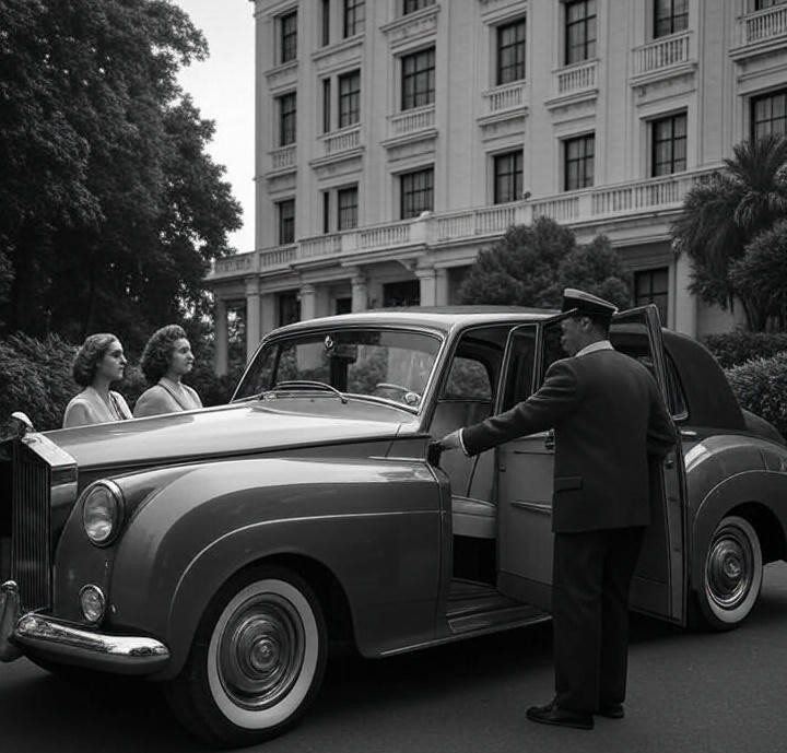 Silver Rolls-Royce Silver Cloud (1955) Car Historical Images