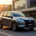 Nissan Gravite 7-seater MPV parked in Indian city.