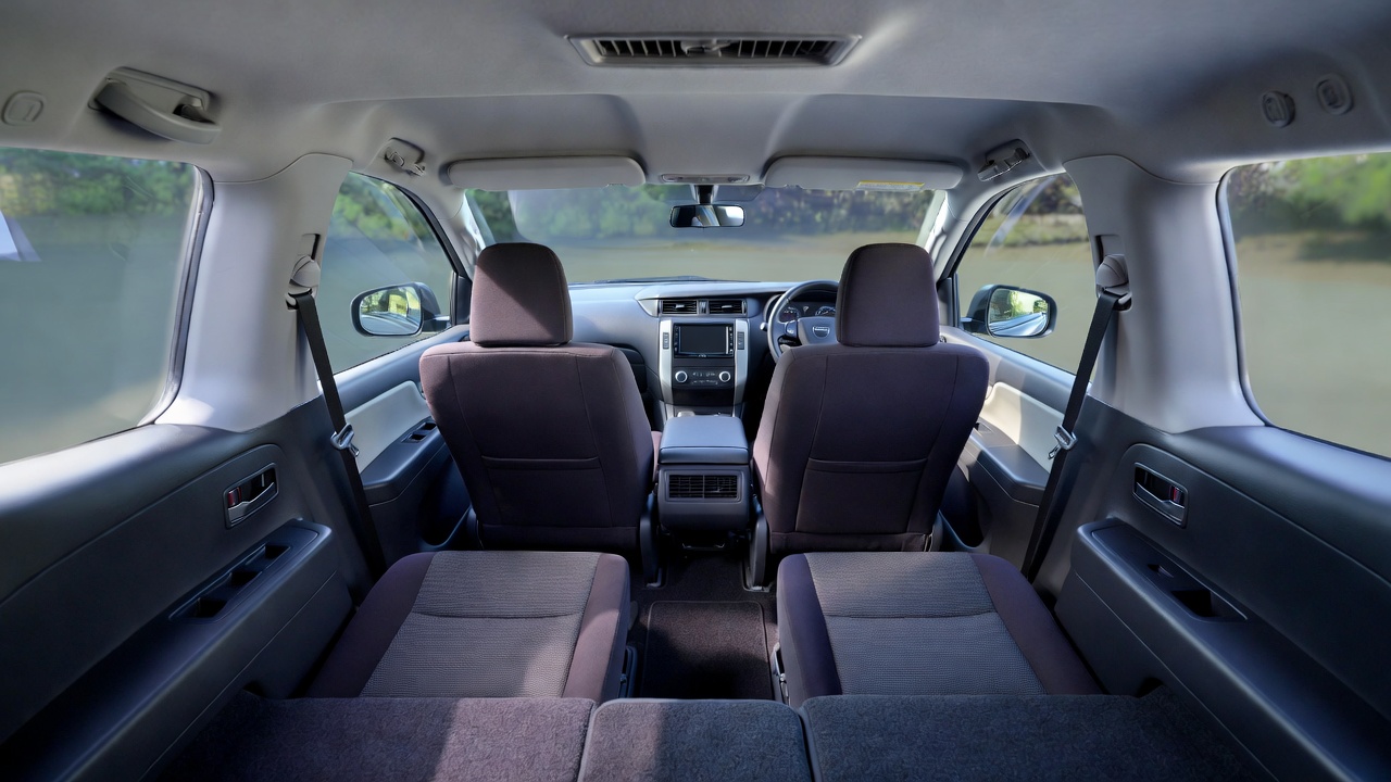 Nissan Gravite 7-seater interior seating layout 2+3+2