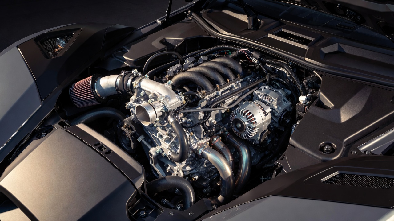 Polaris Slingshot 4-cylinder engine highlighting performance-focused design