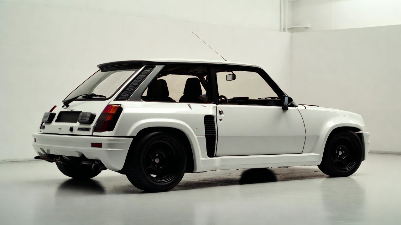 Renault 5 Turbo wide-body design with mid-engine layout